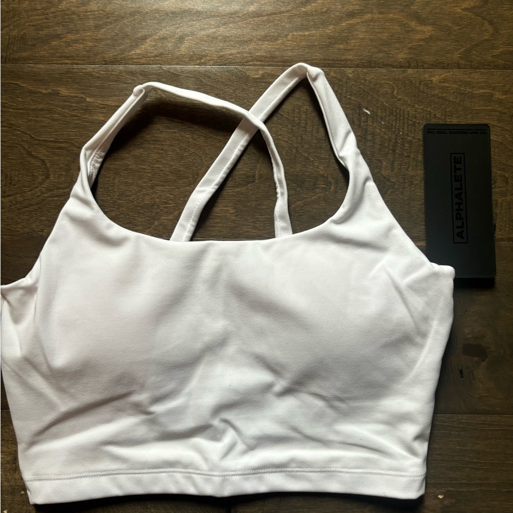 Alphalete Surface Altitude Bra - White (S, NWT)